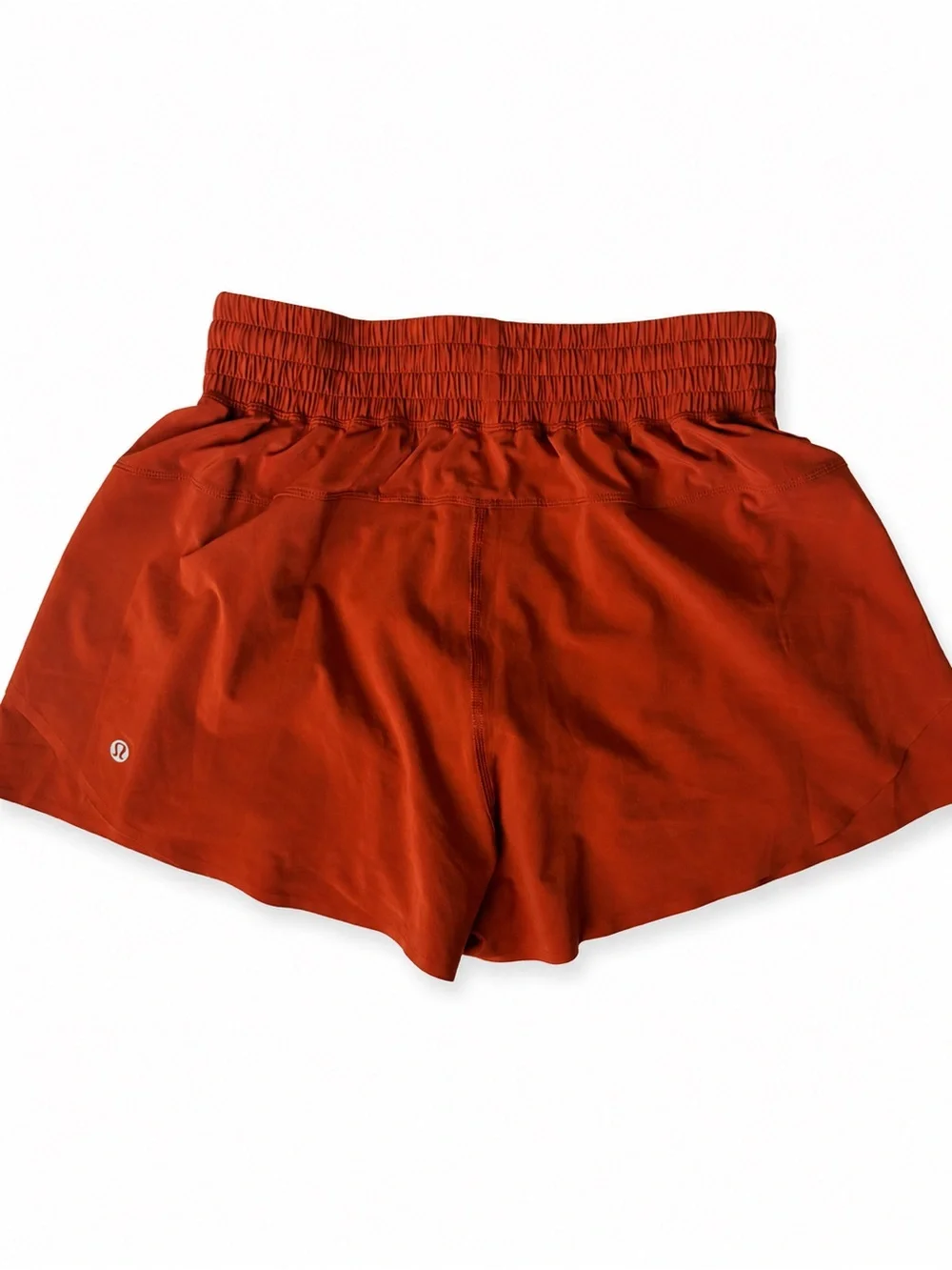 Lululemon Shake It Out High-Rise Running Short 2.5 Burnt Orange S Lulu
